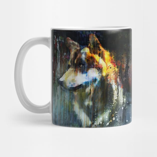 Abstract Wolf Portrait by Marian Voicu